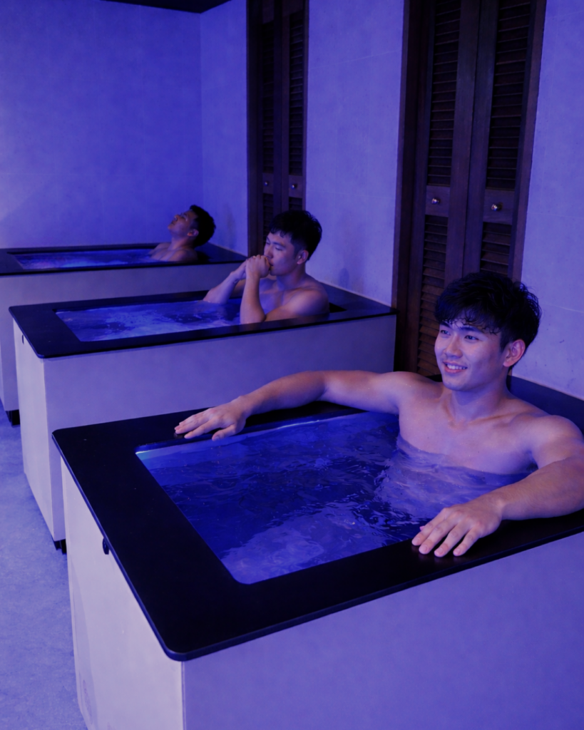 Cold plunge therapy studio for athletes